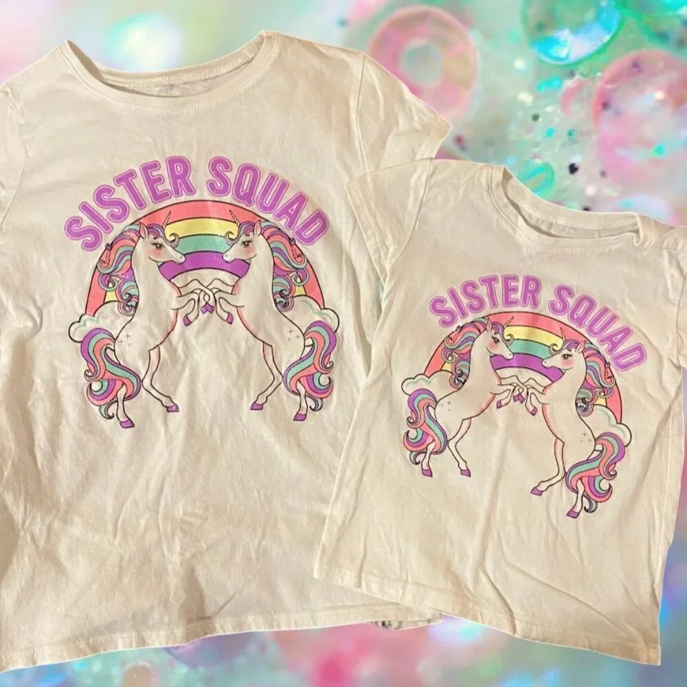 2pc. PLACE Sister Squad Matching Graphic Tee